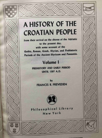 Preveden Francis R.: A History of the Croatian People 